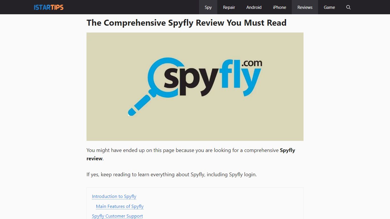 The Comprehensive Spyfly Review in 2022 You Must Read - iStarTips